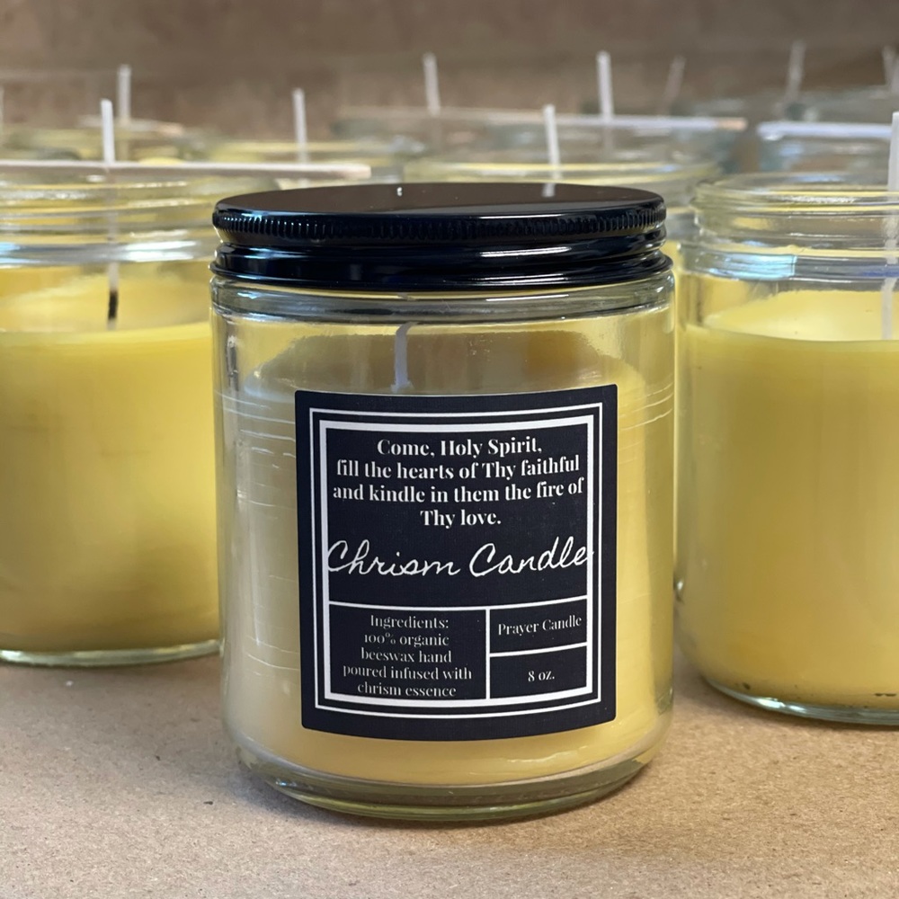 Chrism Beeswax Candle 15oz
